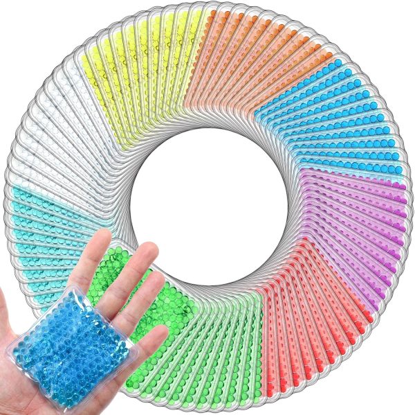 120 Pack Small Gel Ice Packs for Injuries, 4 x 4 Inch, Reusable Soft Cold Packs Bulk,  Ice Packs Hot Cold Compress for Pain Relief, Wisdom Teeth, Breast, Tired Eyes, Face, Headache