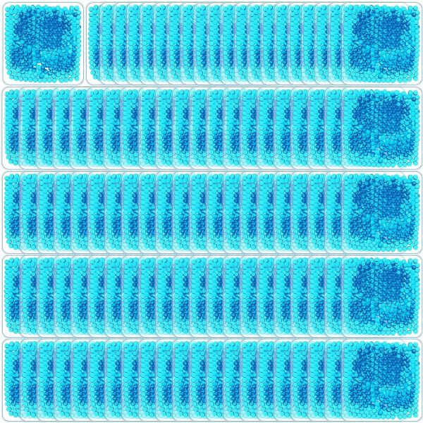 100 Pieces Ice Packs for Injuries Small Reusable Ice Packs Bulk  Gel Bead Ice Pack Hot and Cold Compress Ice Packs for Pain Relief Wisdom Teeth Eyes Face Neck, 4 x 4 Inch
