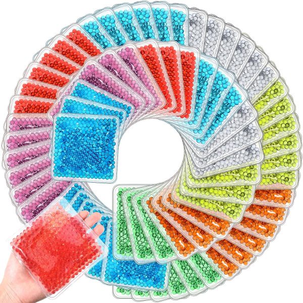 72 Pack Small Gel Ice Packs Bulk for Injuries, Reusable Soft Cold Packs, Hot and Cold Gel Ice Pack, Mini  Ice Packs for Breastfed Injury, Pain Relief, Headache, Tired Eyes